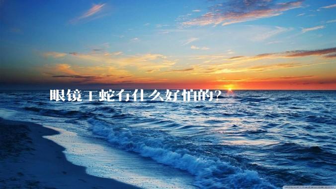 眼镜王蛇有什么好怕的？