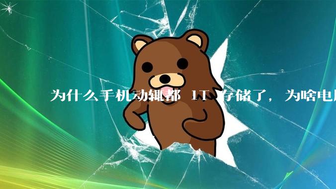 为什么手机动辄都 1T 存储了，为啥电脑还在死磕 512G 呢？