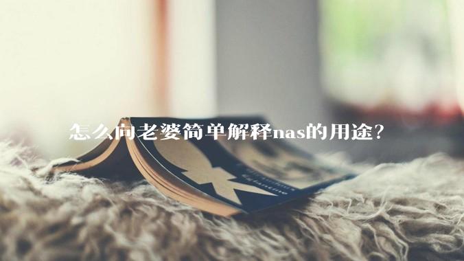 怎么向老婆简单解释nas的用途？